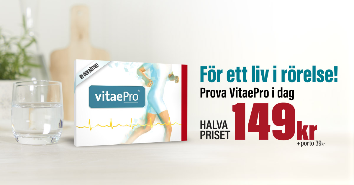 VitaePro - kosttillskott för dina muskler och leder - prova till 50%